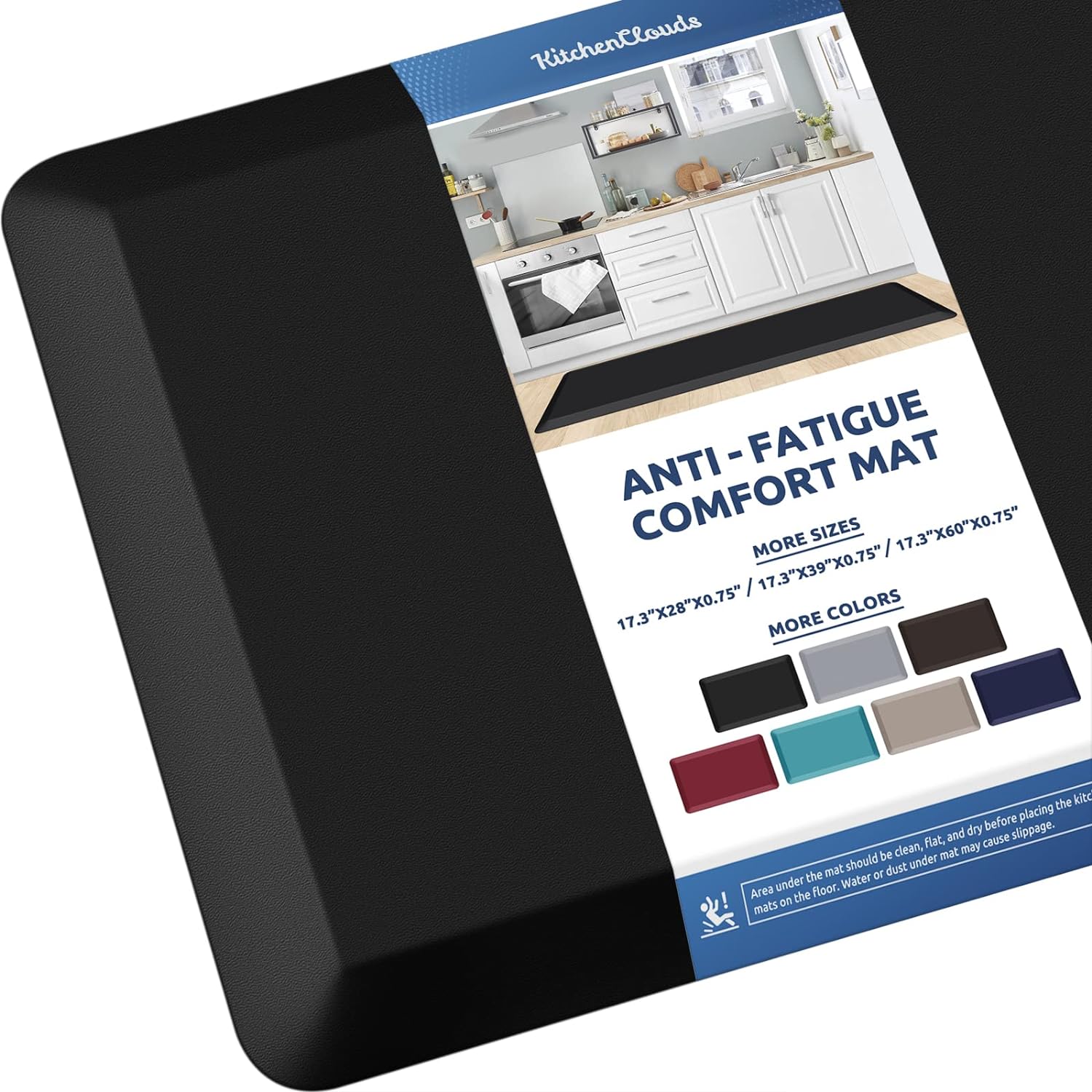 KitchenClouds Kitchen Mat Cushioned Anti Fatigue Rug 17.3