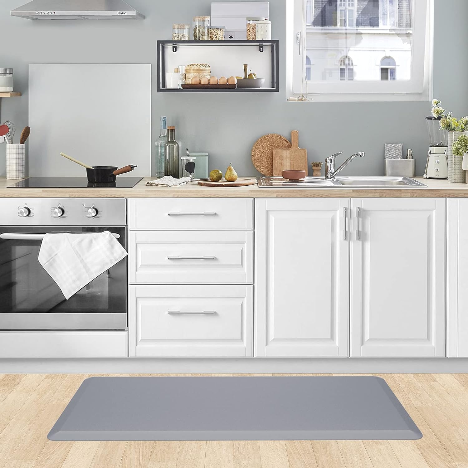 KitchenClouds Kitchen Mat Cushioned Anti Fatigue Rug 17.3