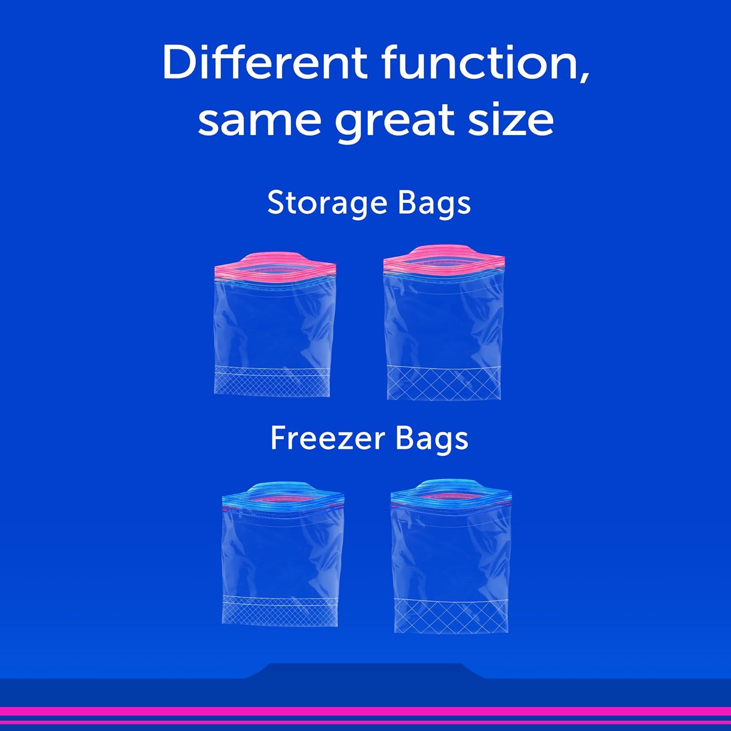 Ziploc Gallon Food Storage Freezer Bags, Stay Open Design with Stand-Up Bottom, Easy to Fill, 28 Count