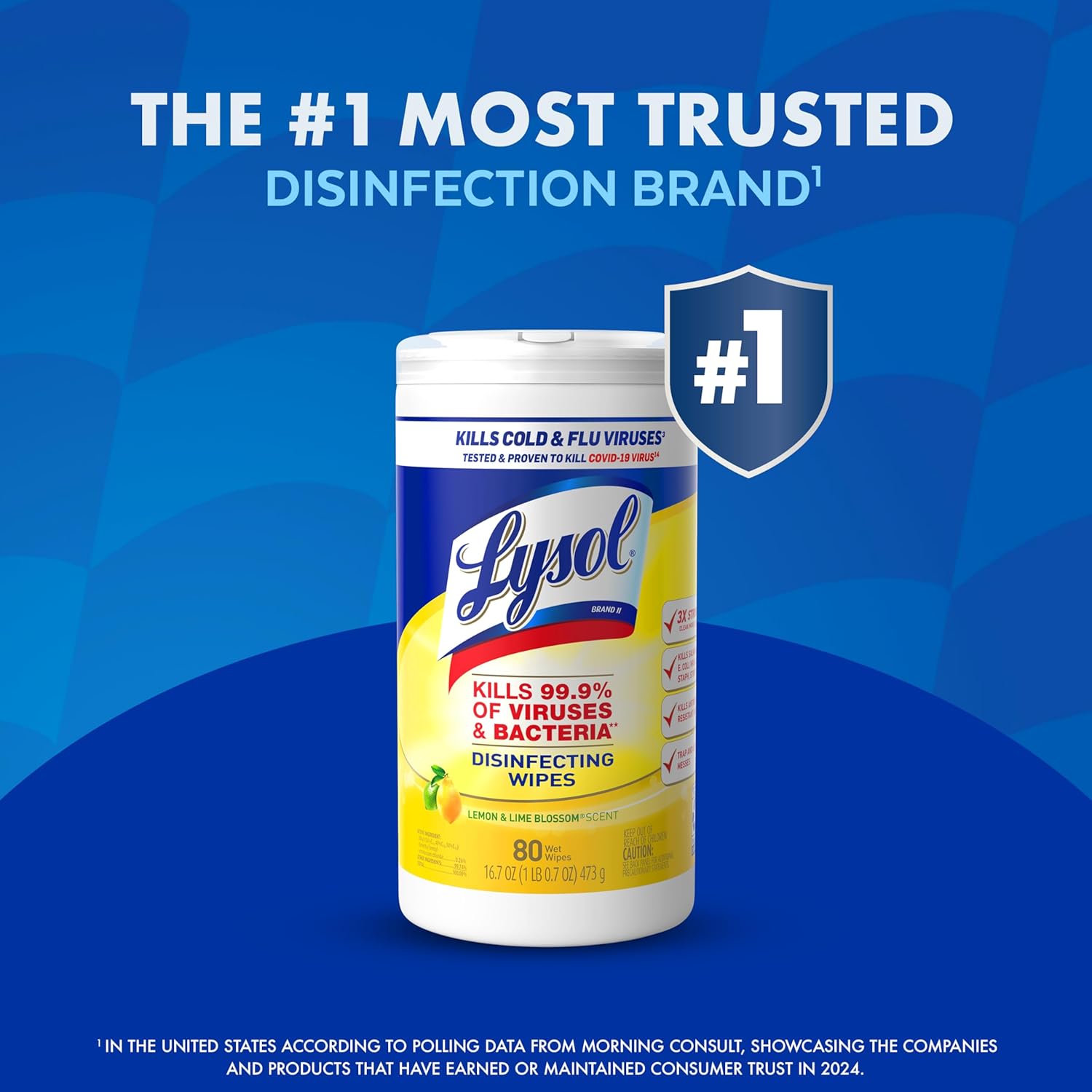 Lysol Disinfecting Wipes Bundle, Home Apartment Dorm Room Essentials and Cleaning Supplies, All Purpose Cleaner, Multi-surface Cleaning Wipes, Multi-Scent Sanitizing Wipes Bundle, 80 Count (4pk)