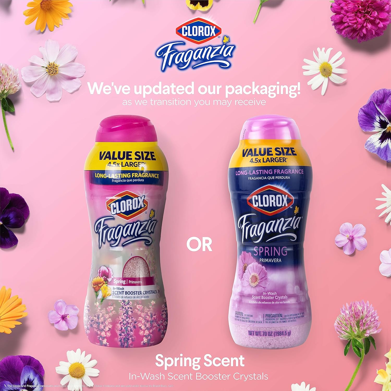 Clorox Fraganzia In-Wash Scent Booster Crystals in Ocean Scent, 18 Oz Twin Pack | Laundry Scent Booster Crystals | In-wash Scent Booster for Fresh Laundry in Ocean Scent 18 Ounce Twin Pack, 36oz