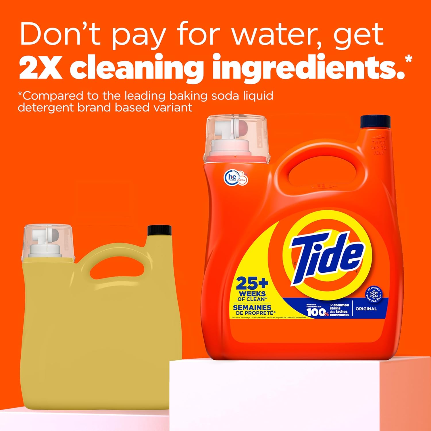 Tide Liquid Laundry Detergent Soap, Original Scent, HE Compatible, 64 Loads, 84 fl oz