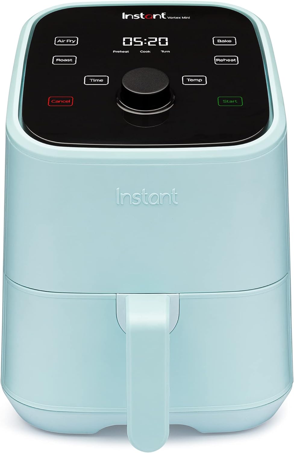 Instant Vortex 2QT Mini Air Fryer, Small Air fryer that Crisps, Reheats, Bakes, Roasts for Quick Easy Meals, Includes over 100 In-App Recipes, is Dishwasher-Safe, from the Makers of Instant Pot, Black