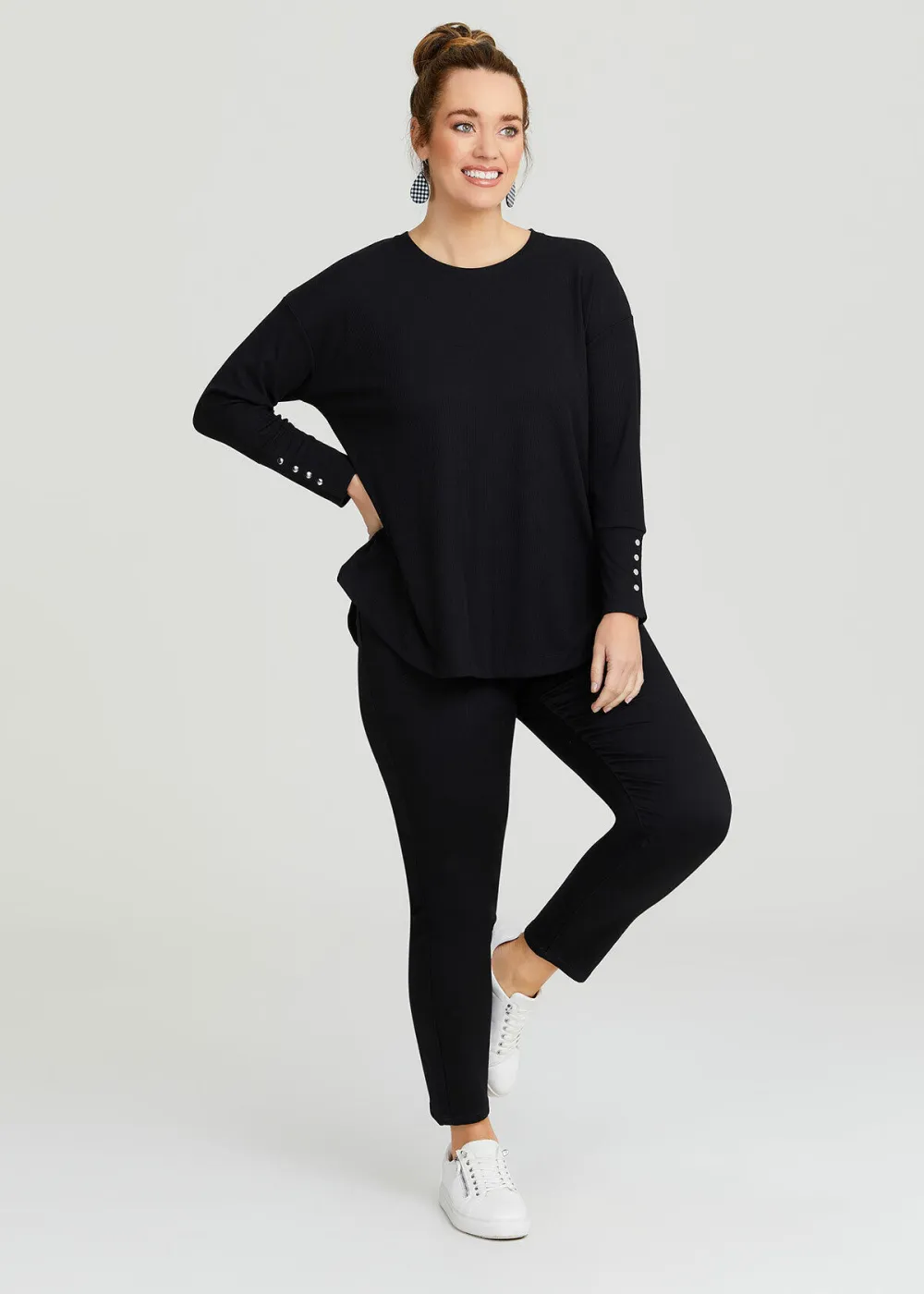 Rib Hi-lo Top