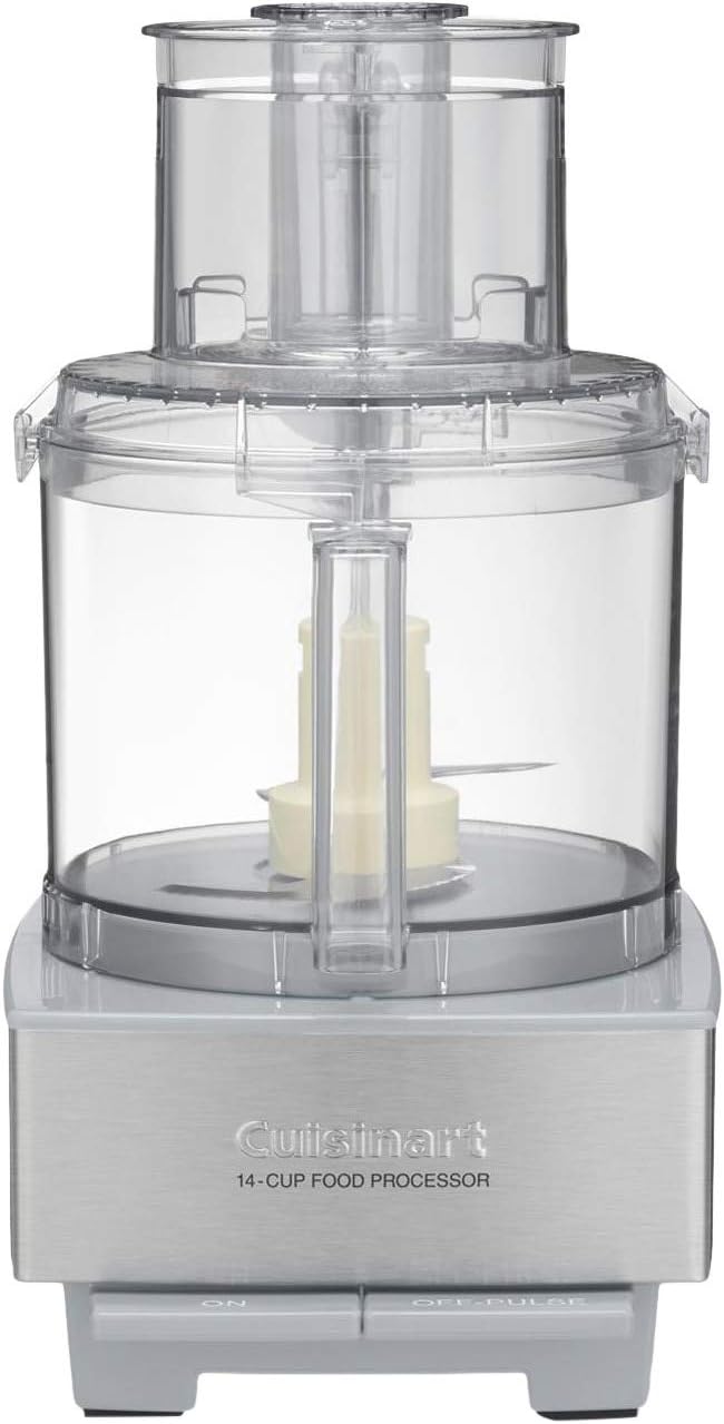 Cuisinart Food Processor 14-Cup Vegetable Chopper for Mincing, Dicing, Shredding, Puree & Kneading Dough, Stainless Steel, DFP-14BCNY