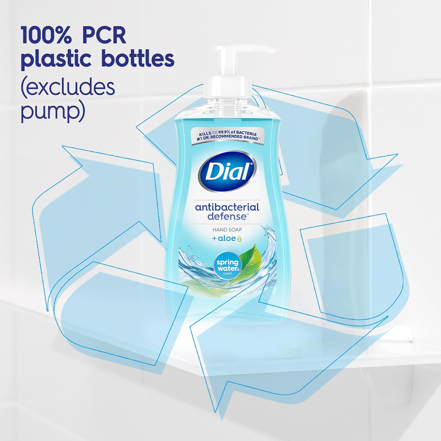 Dial Antibacterial Liquid Hand Soap Refill, Spring Water, 52 fl oz Pack of 3