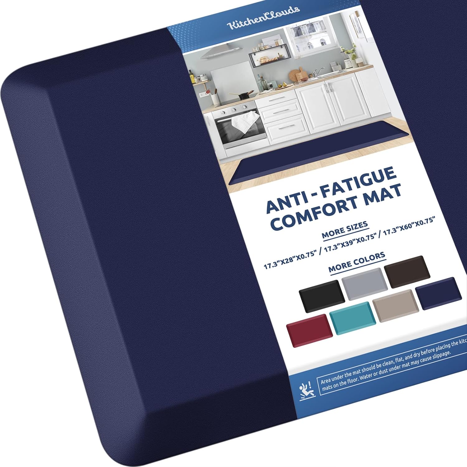 KitchenClouds Kitchen Mat Cushioned Anti Fatigue Rug 17.3