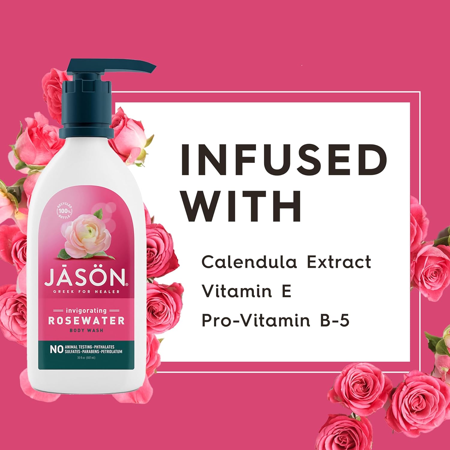 JASON Lavender Calming Body Wash, For a Gentle Feeling Clean, 30 Fluid Ounces