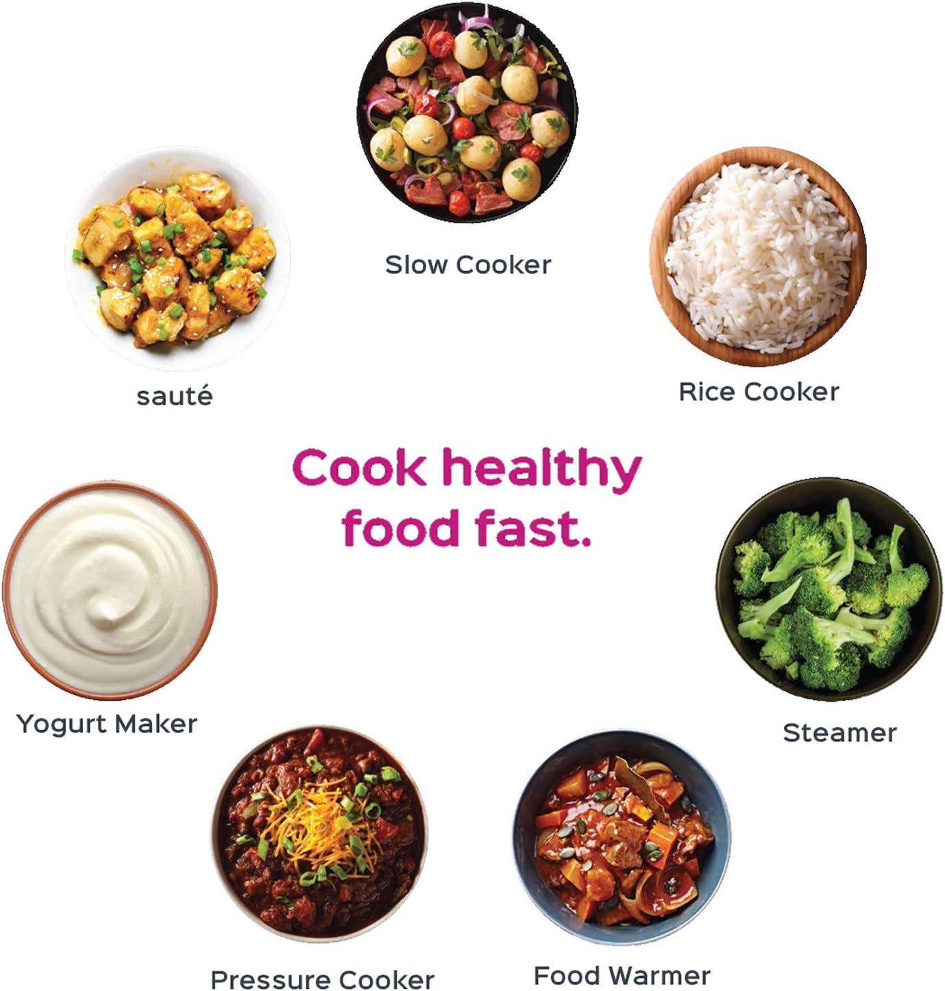 Instant Pot Duo 7-in-1 Mini Electric Pressure Cooker, Slow Rice Cooker, Steamer, Sauté, Yogurt Maker, Warmer & Sterilizer, Includes Free App with over 1900 Recipes, Stainless Steel, 3 Quart