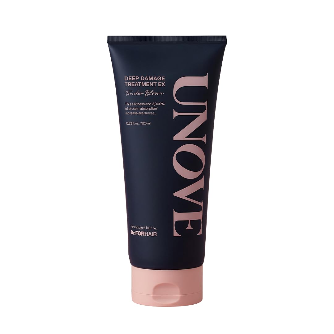 UNOVE Deep Damage Hair Treatment Mask Ex 320 ml/10.82fl.oz | Protein-Rich Nourishment | Deep Conditioner for Dry Damaged Hair | Fast & Easy Hair Mask | Deep Conditioning & Moisturizing | DR.FORHAIR