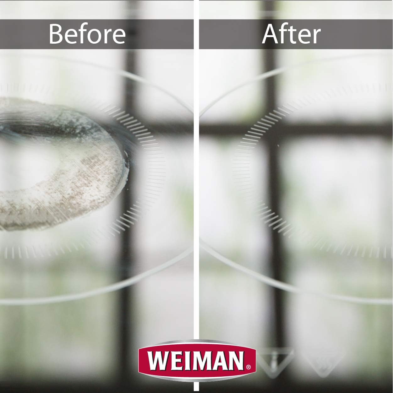 Weiman Non-Abrasive, No Scratch Induction Glass Ceramic Stove Cooktop Heavy Duty Cleaner and Polish, 20 Ounce
