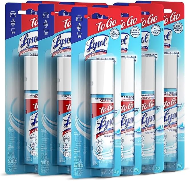 Lysol Disinfectant Spray, Sanitizing and Antibacterial Spray, For Disinfecting and Deodorizing, Lemon Breeze, 19 Fl Oz (Pack of 2), Packaging May Vary