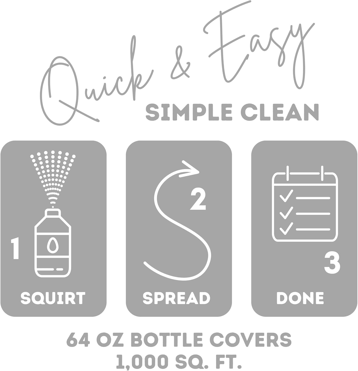 Quick Shine Multi Surface Floor Finish 64oz | Cleaner & Polish to use on Hardwood, Laminate, Luxury Vinyl Plank LVT, Tile & Stone
