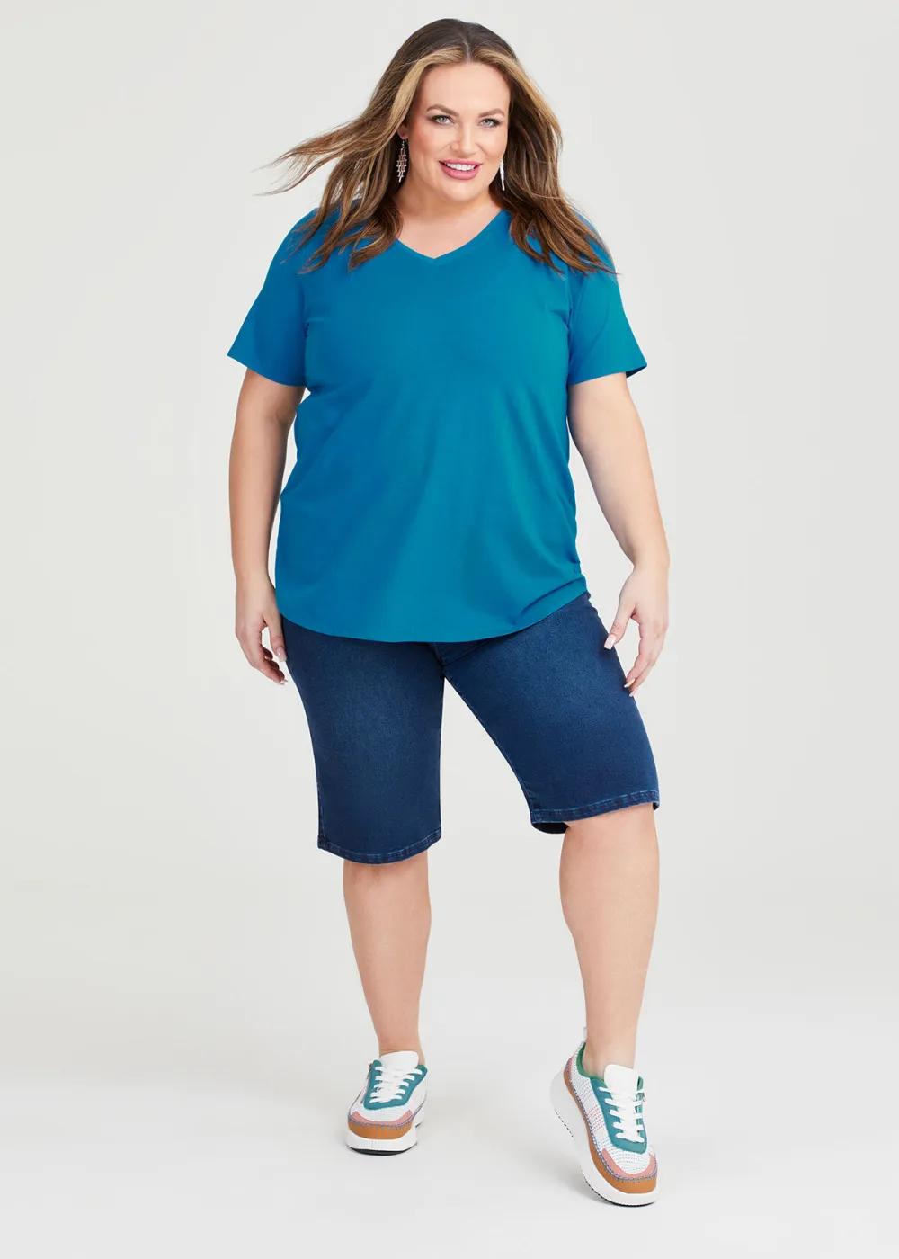 Australian Cotton V-neck T-Shirt