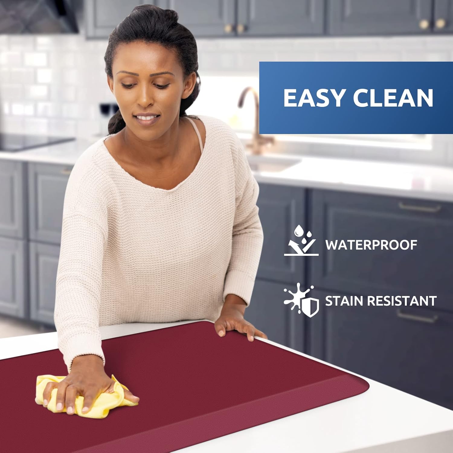 KitchenClouds Kitchen Mat Cushioned Anti Fatigue Rug 17.3