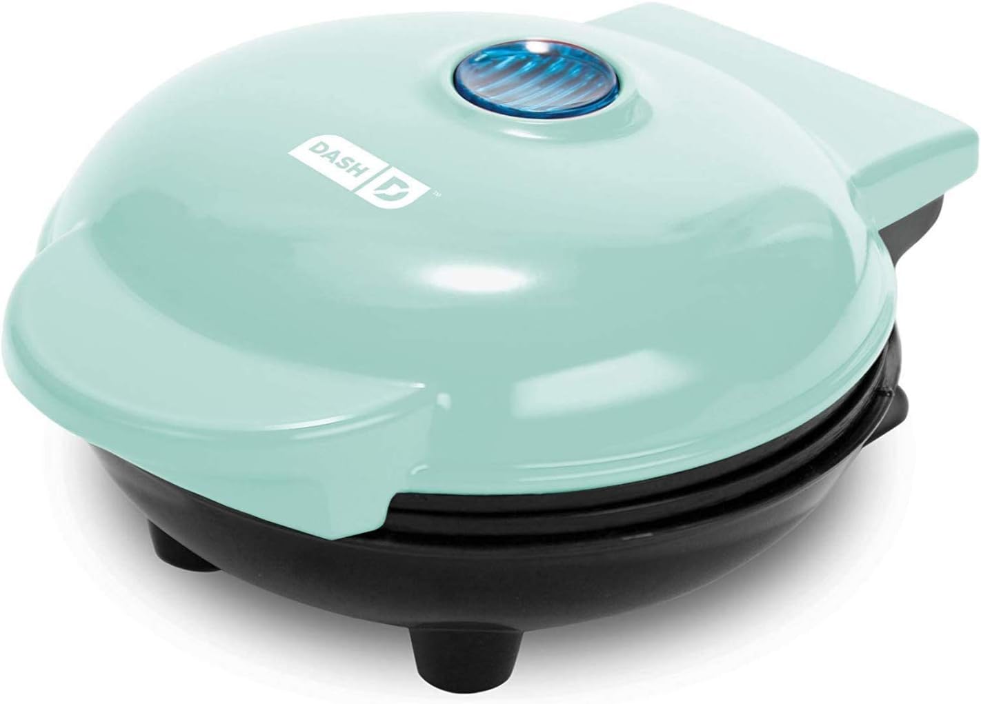 Dash Mini Maker Portable Grill Machine + Panini Press for Gourmet Burgers, Sandwiches, Chicken + Other On the Go Breakfast, Lunch, or Snacks with Recipe Guide - Aqua