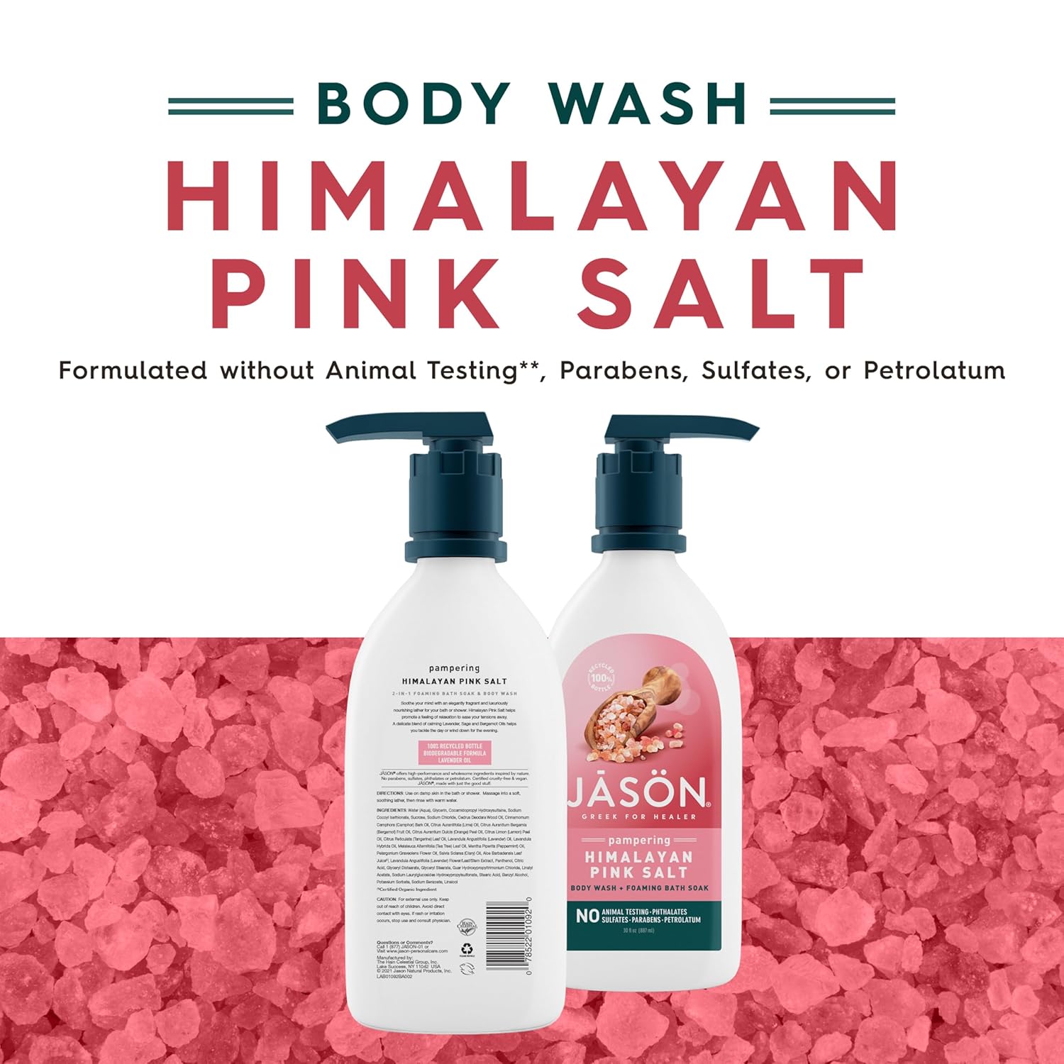 JASON Lavender Calming Body Wash, For a Gentle Feeling Clean, 30 Fluid Ounces