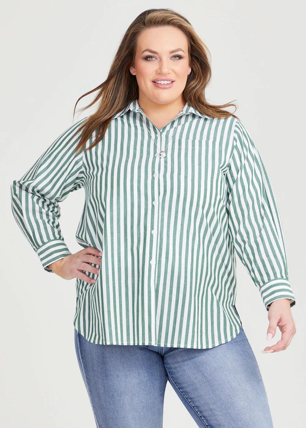 Cotton Bold Stripe Shirt