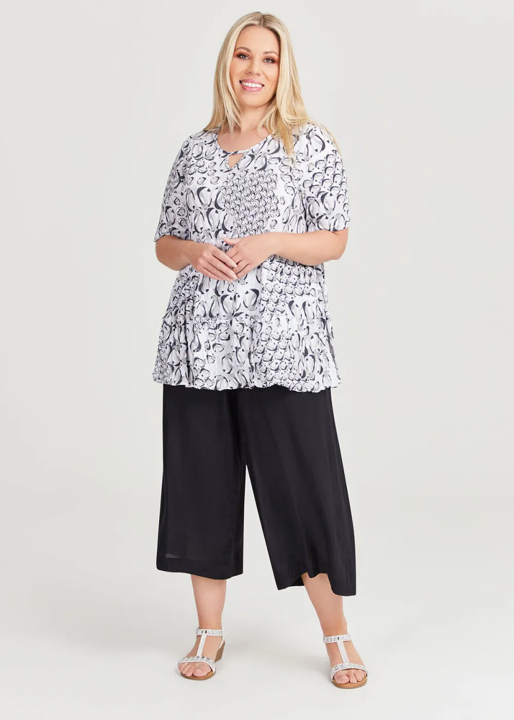 Tier Bamboo Foil Crush Top