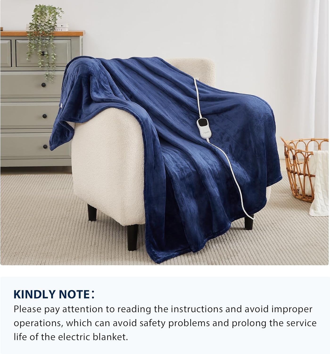 Homemate Heated Blanket Electric Throw - 50