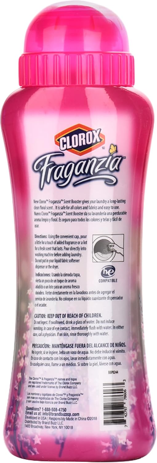 Clorox Fraganzia In-Wash Scent Booster Crystals in Ocean Scent, 18 Oz Twin Pack | Laundry Scent Booster Crystals | In-wash Scent Booster for Fresh Laundry in Ocean Scent 18 Ounce Twin Pack, 36oz