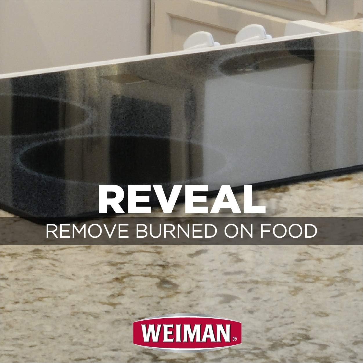 Weiman Non-Abrasive, No Scratch Induction Glass Ceramic Stove Cooktop Heavy Duty Cleaner and Polish, 20 Ounce