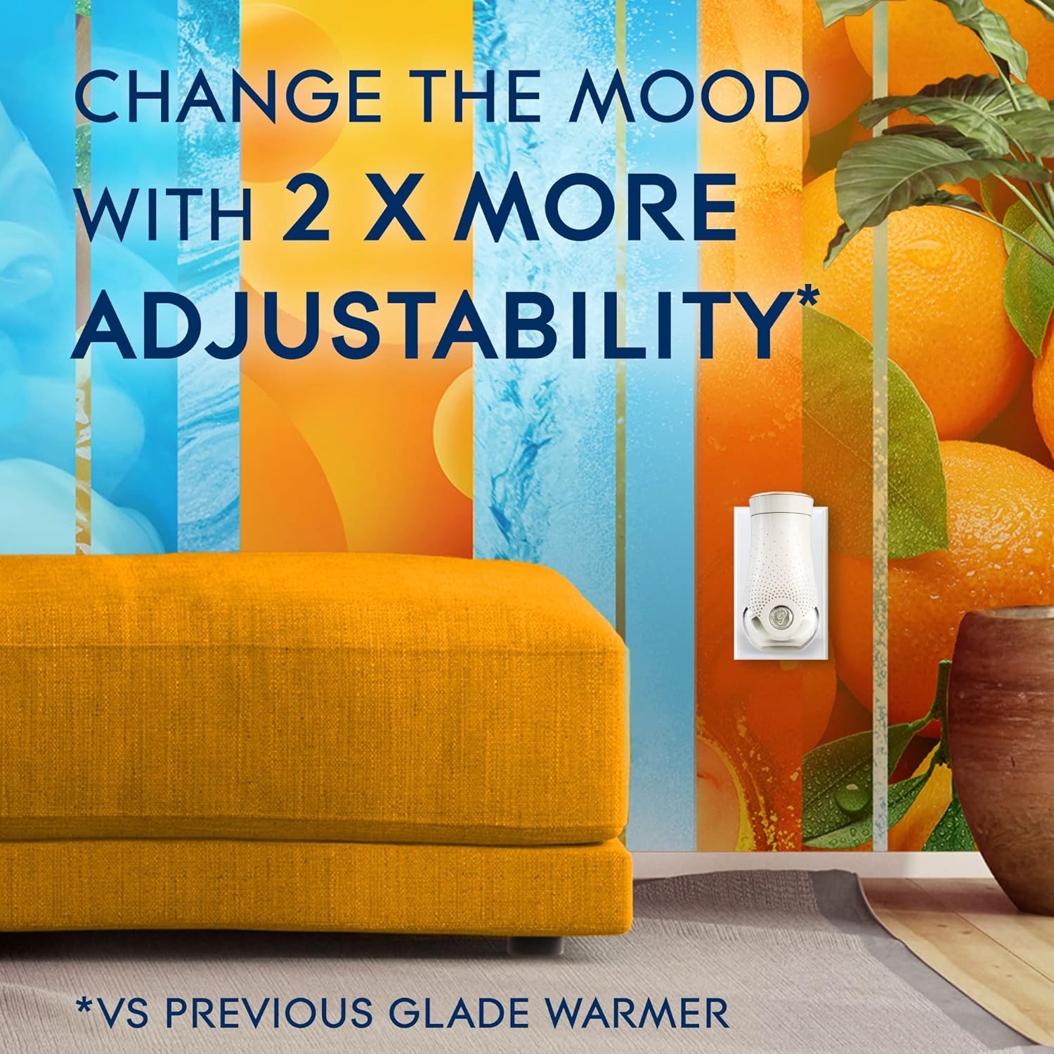 Glade PlugIns Air Freshener Starter Kit, Scented and Essential Oils for Home and Bathroom, Clean Linen, 4.02 Fl Oz, 2 Warmers and 6 Refills