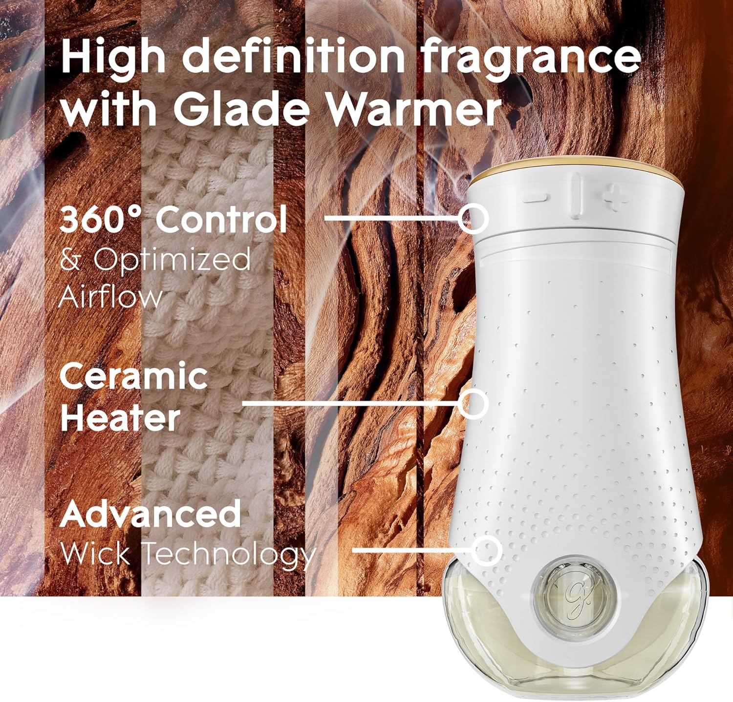 Glade PlugIns Air Freshener Starter Kit, Scented and Essential Oils for Home and Bathroom, Clean Linen, 4.02 Fl Oz, 2 Warmers and 6 Refills
