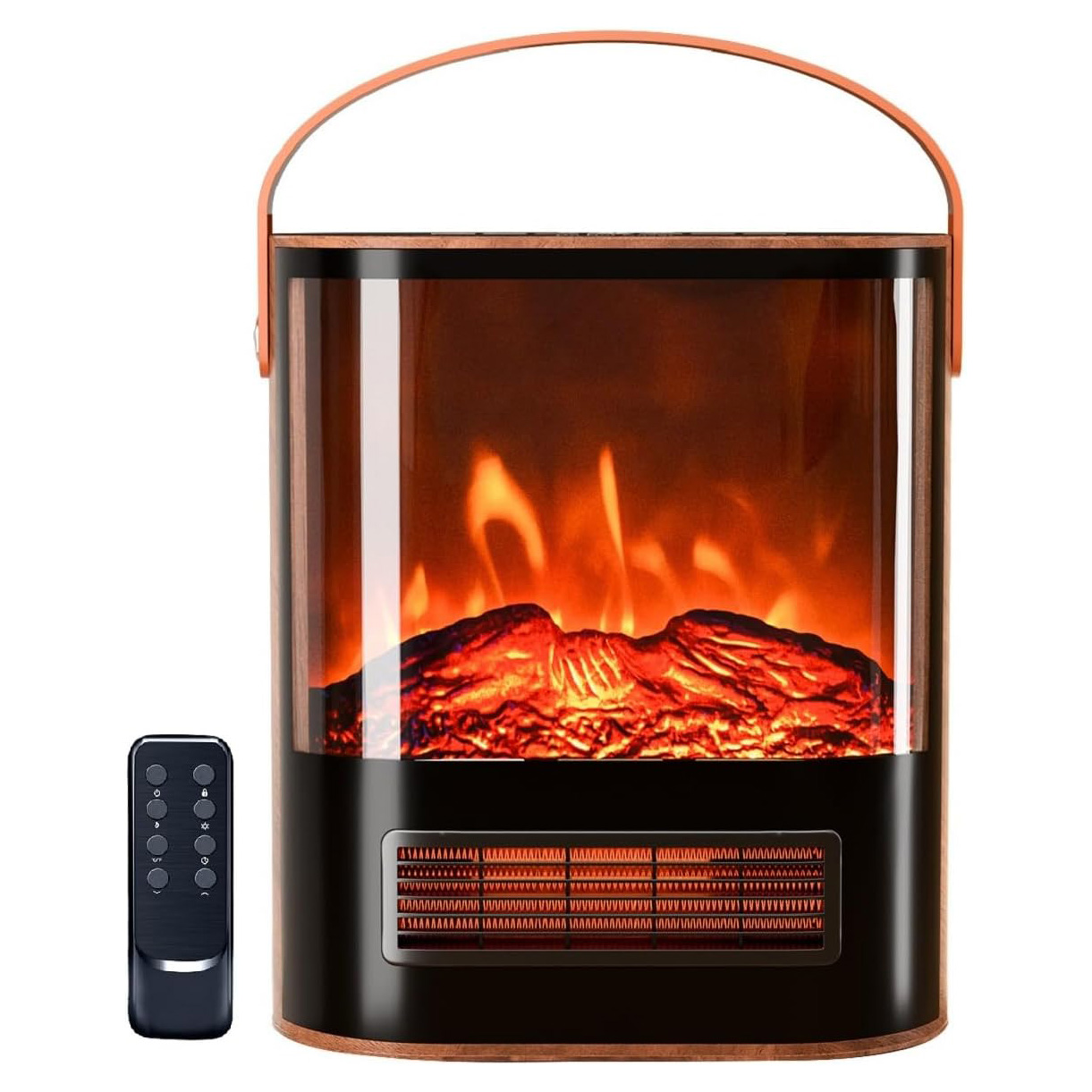 ROVSUN 1500W Electric Fireplace Stove, 22.4