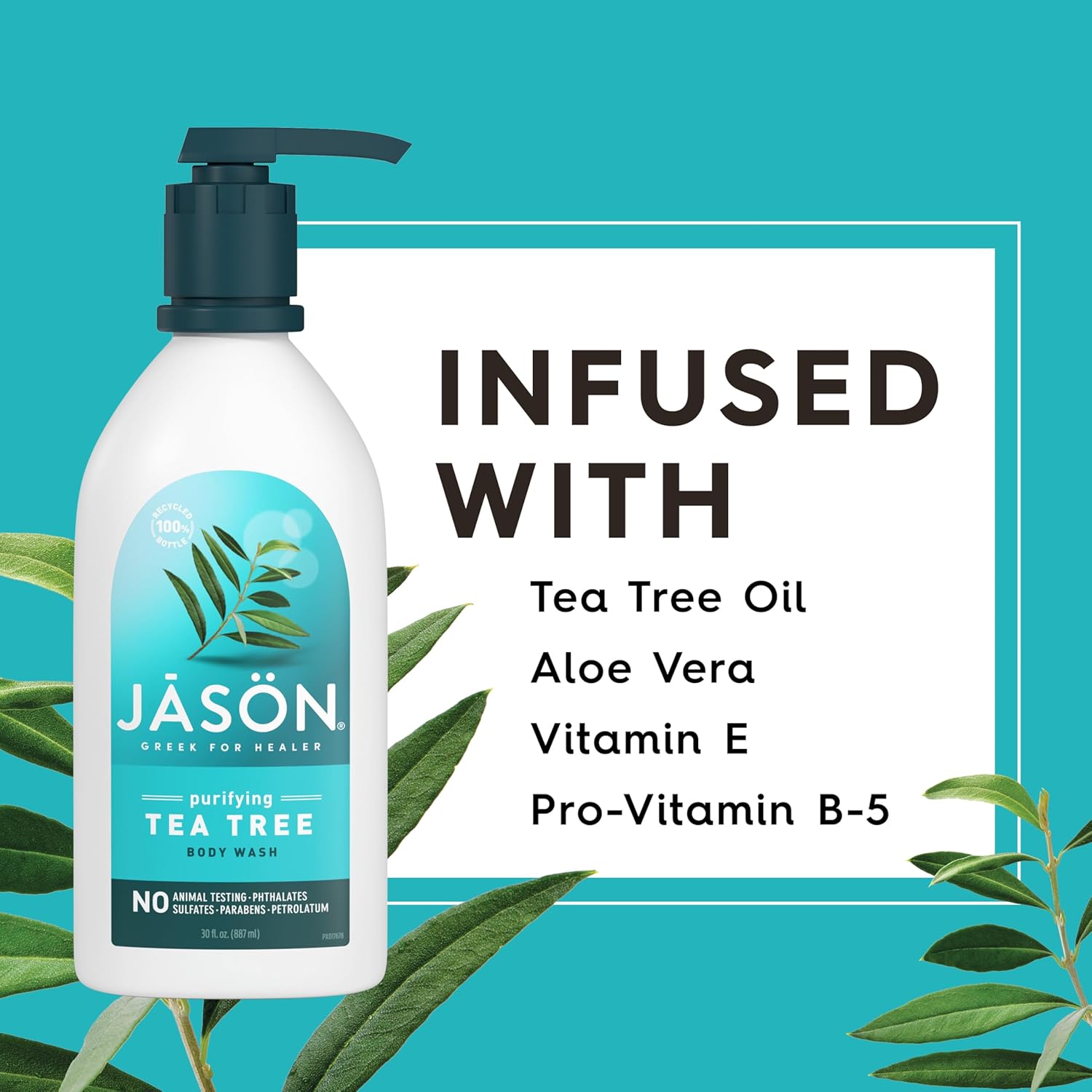 JASON Lavender Calming Body Wash, For a Gentle Feeling Clean, 30 Fluid Ounces
