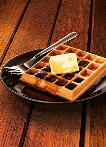 KRUPS: Waffle Maker, Stainless Steel, 4 Slices, 1200 Watts Square, 5 Browning Levels, Removable Plates, Dishwasher Safe, Belgian Waffle Silver and Black