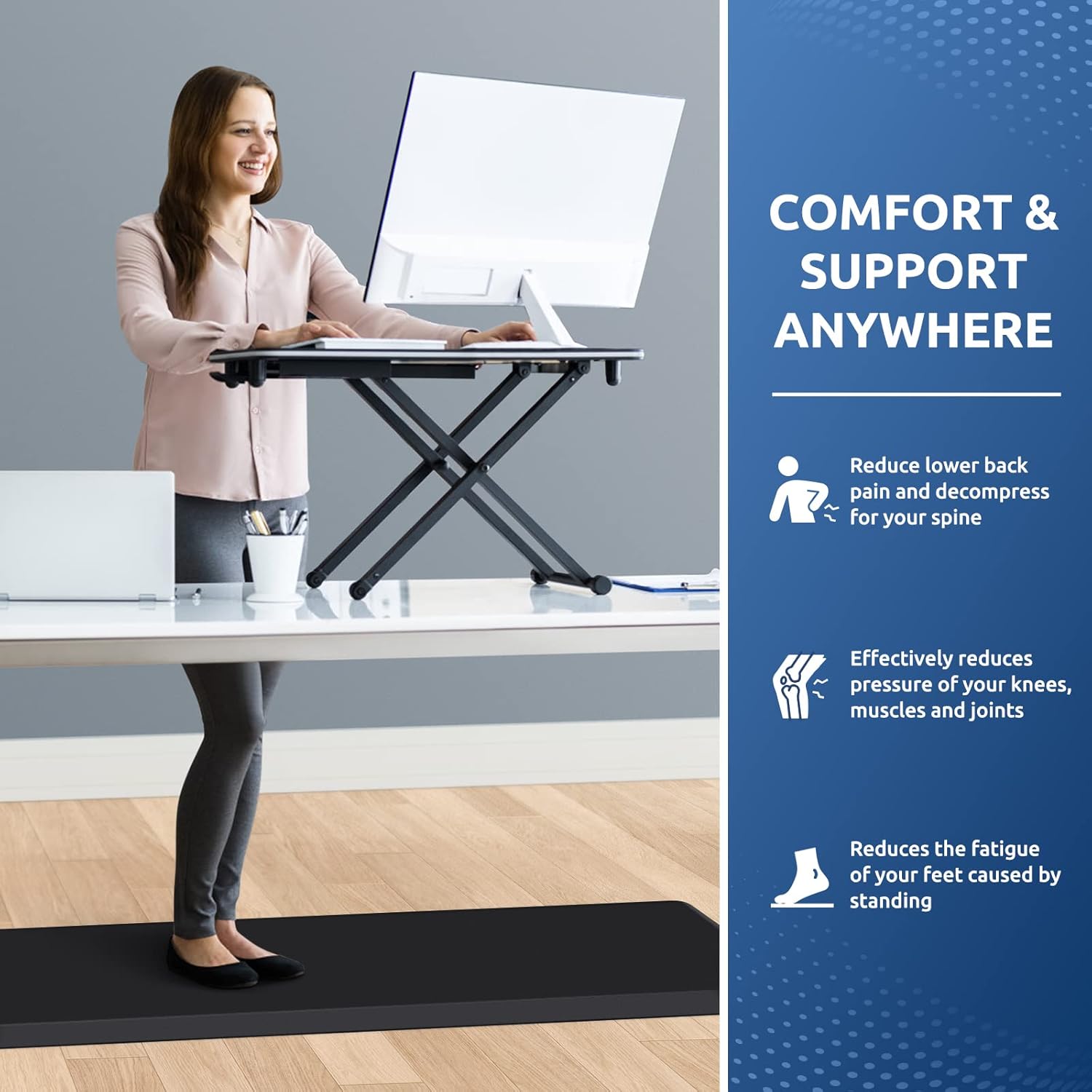 KitchenClouds Kitchen Mat Cushioned Anti Fatigue Rug 17.3