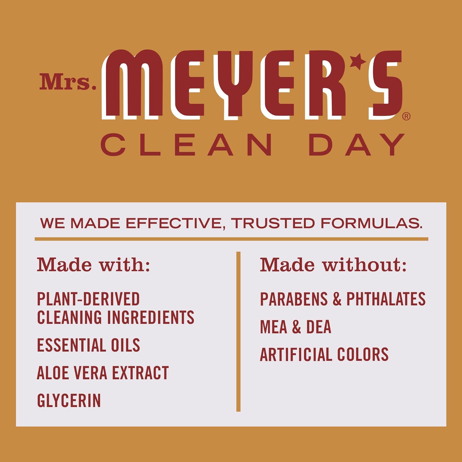 Mrs. Meyer's Liquid Dish Soap, Biodegradable Formula, Lemon Verbena, 16 Fl. Oz - Pack Of 3