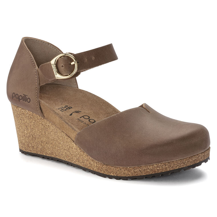 Mary Ring-Buckle Oiled Leather