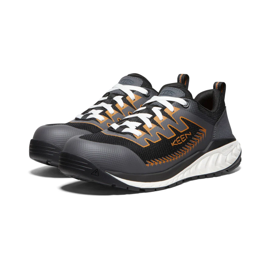Men's Arvada Work Sneaker (Carbon Toe) | Black/Curry