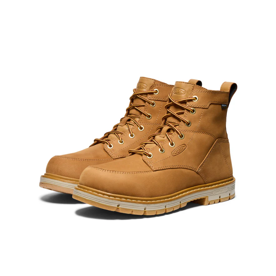 Men's San Jose 6 Waterproof 90° Heel Boot (Soft Toe) | Bistre/Gum