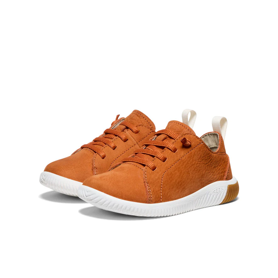 Little Kids' KNX Leather Sneaker | Gold Flame/Star White