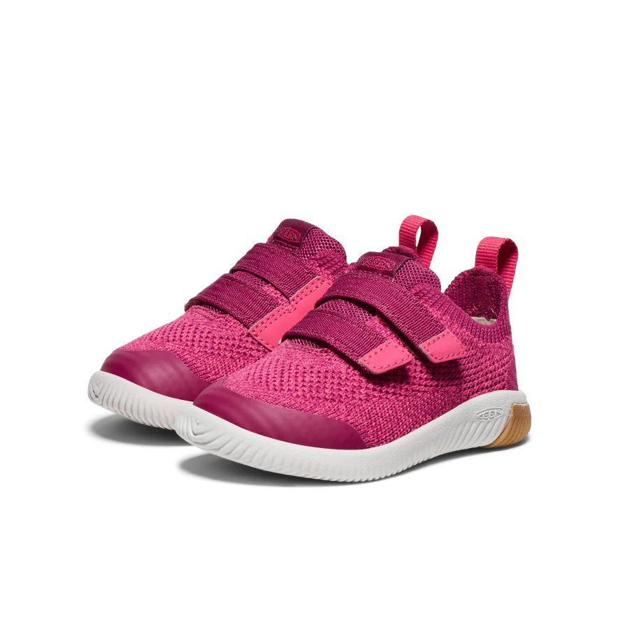 Toddlers' KNX Knit Double Strap | Beaujolais/Raspberry