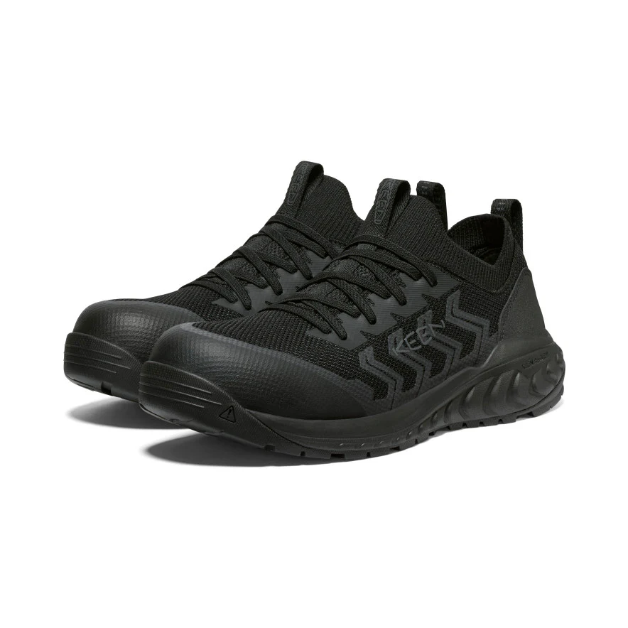 Men's Arvada Shift Work Sneaker (Carbon Toe) | Black/Black