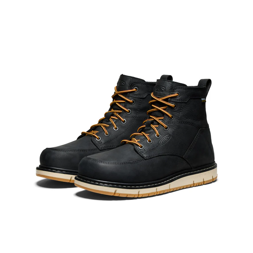 Men's San Jose 6 Waterproof Boot (Aluminum Toe) | Black/Gum