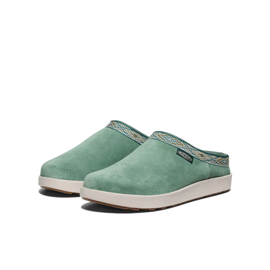 Women's Elle Suede Mule | Dark Forest/Birch