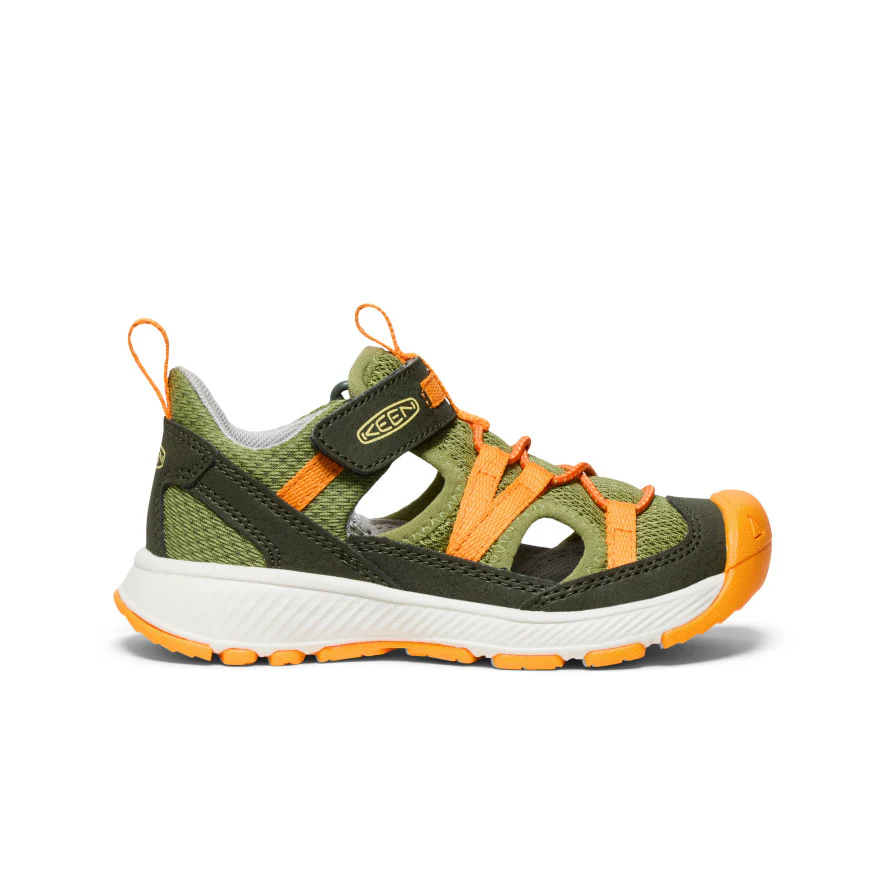 Little Kids' Motozoa Sandal | Forest Night/Bright Marigold