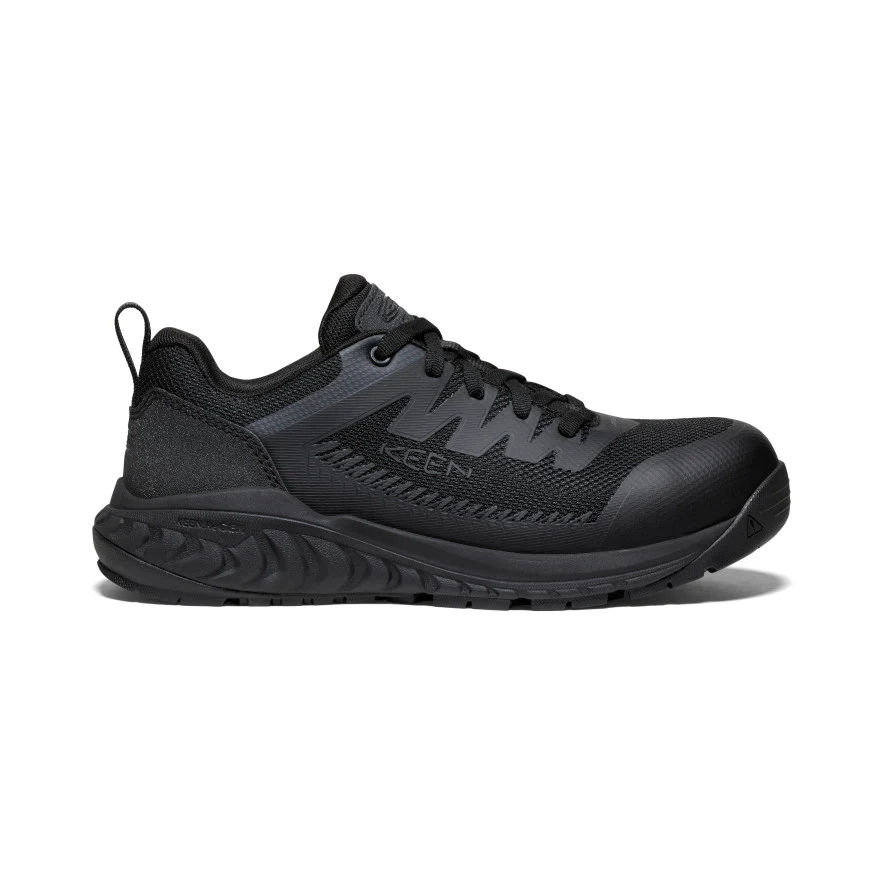 Men's Arvada ESD Work Sneaker (Carbon Toe) | Black/Black