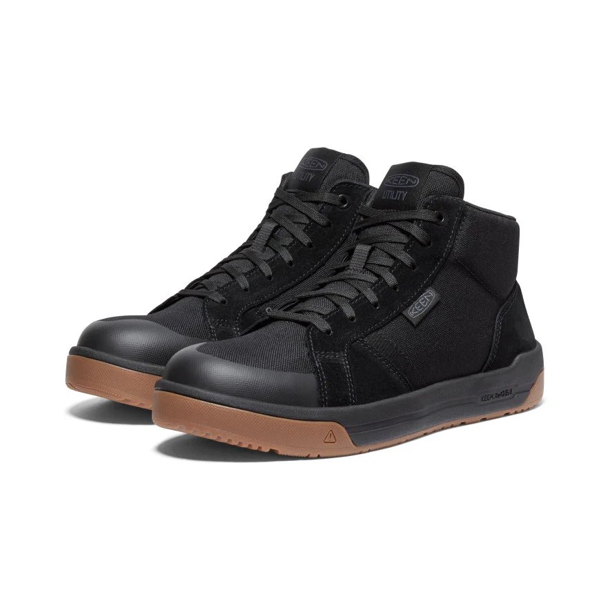 Men's Kenton Mid Work Shoe (Carbon Toe) | Black/Gum