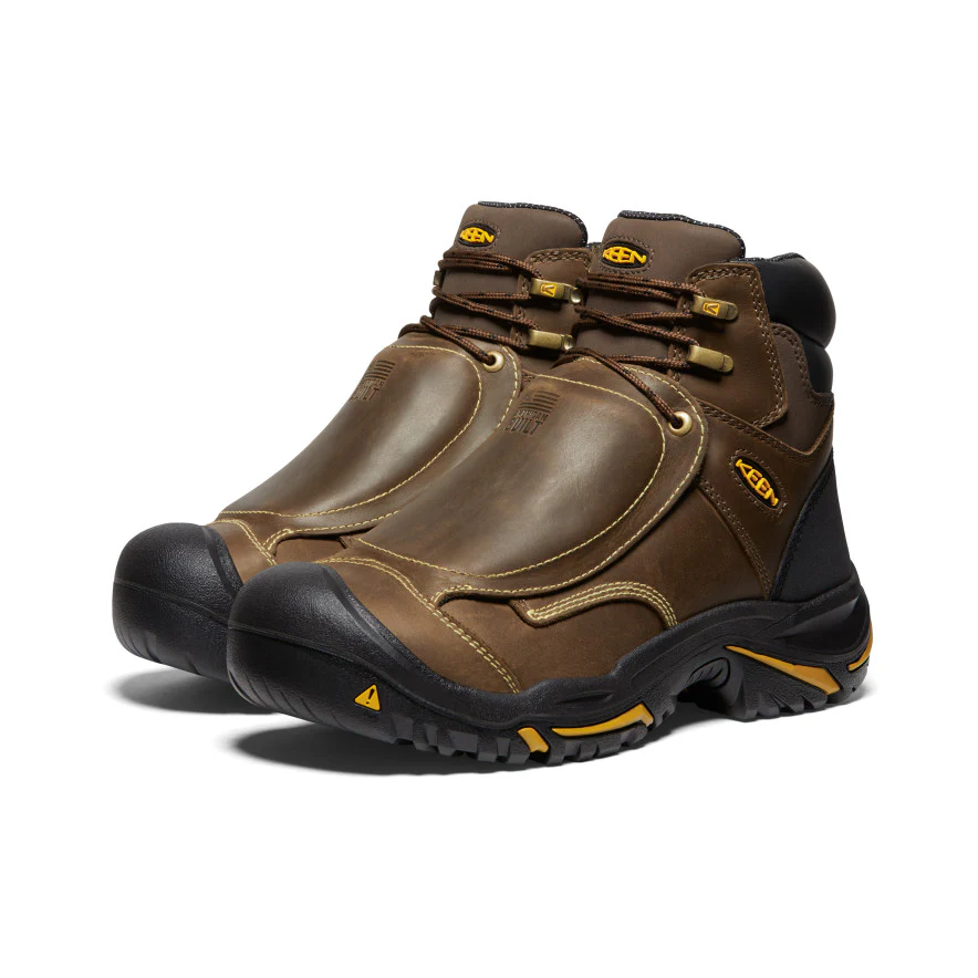 Men's Mt Vernon 6 MET Waterproof Boot (Steel Toe) | Cascade Brown