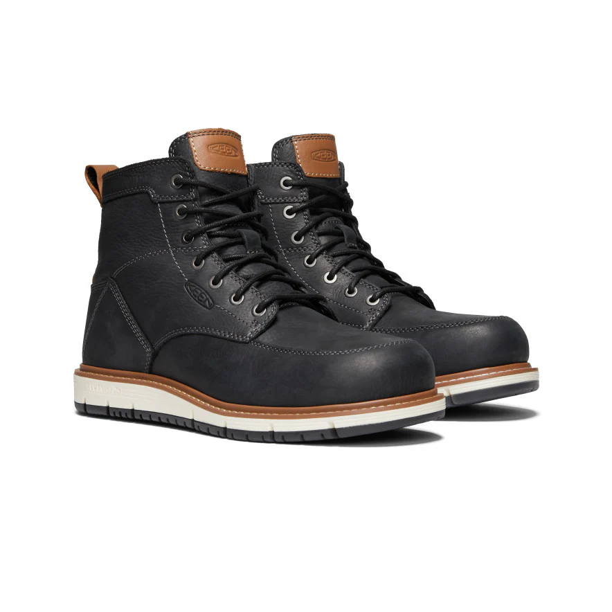 Men's San Jose 6 Boot (Aluminum Toe) | Black/Caramel Cafe