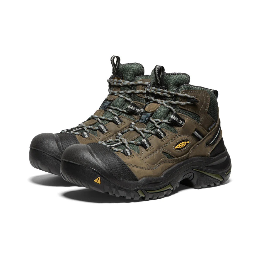Men's Braddock Waterproof Mid (Steel Toe) | Gargoyle/Forest Night