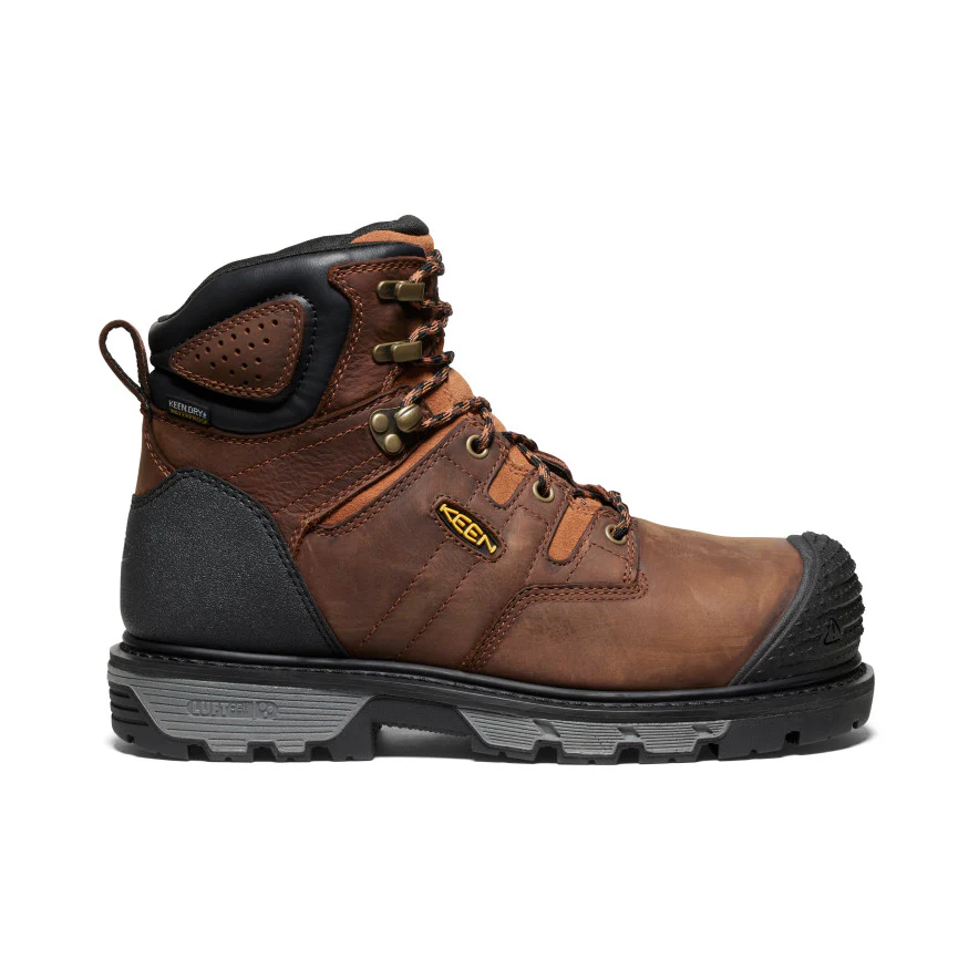 Men's Camden 6 Waterproof Boot (Carbon Toe) | Leather Brown/Black