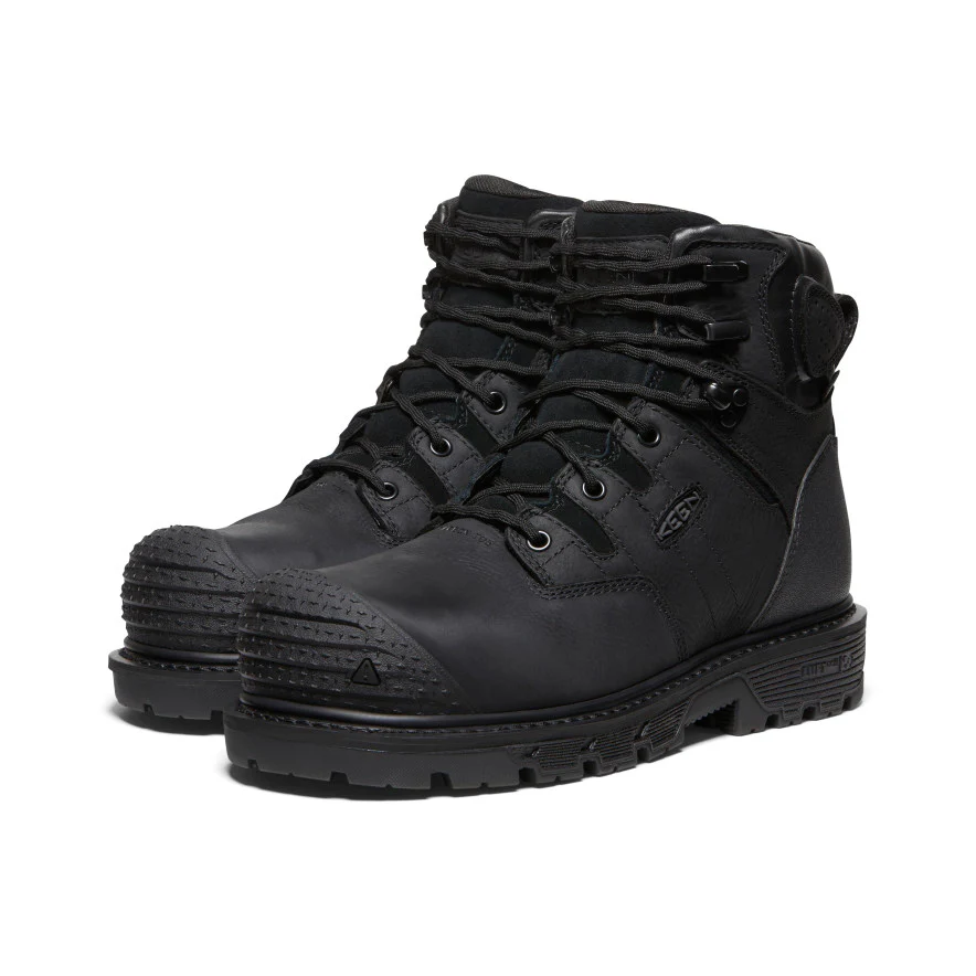 Men's Camden 6 Waterproof Boot (Carbon Toe) | Black/Black