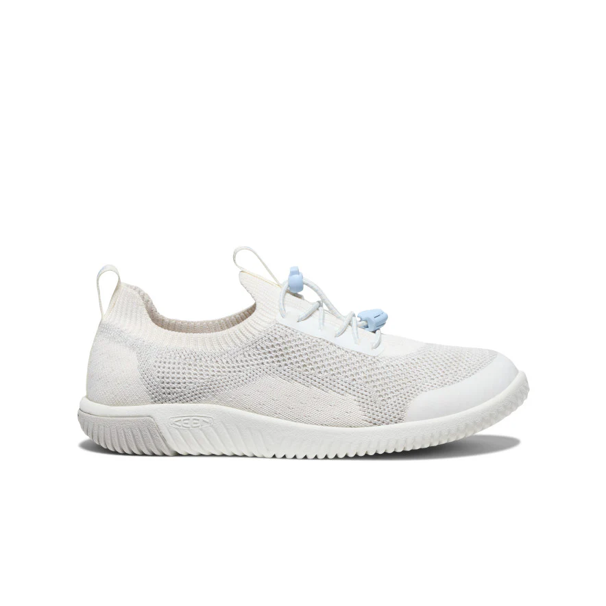 Big Kids' KNX Knit Sneaker | Star White/Skyway